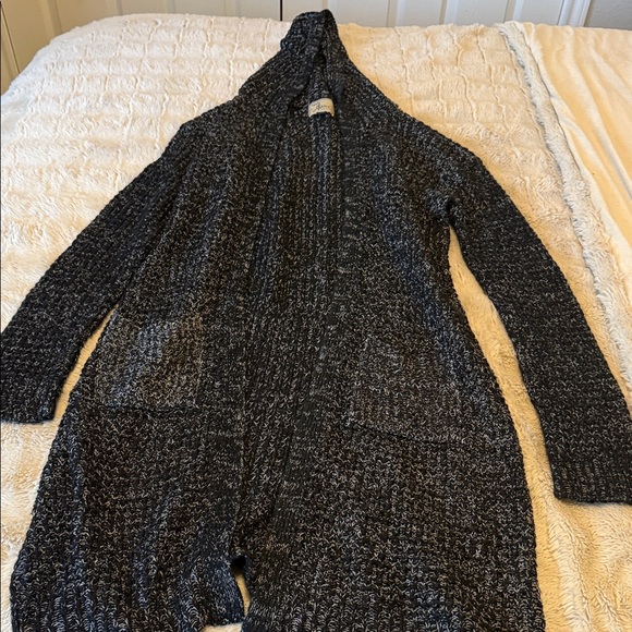 Ashley By 26 International Sweaters - Ashley By 26 International Black and Gray Cardigan